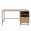 Facelift First Luxen Home Light Oak Finish Home Office Desk FA3270349